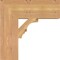 Ekena Millwork Balboa Block Smooth Bracket, Western Red Cedar, 5 1/2"W x 18"D x 18"H BKT06X18X18BOA05SWR - alternate 4